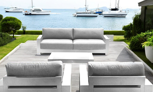 Gio 5-Seater Sofa Set - White #75