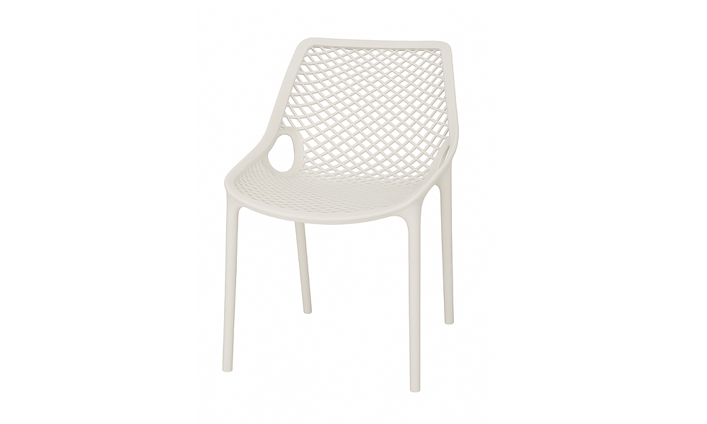Alo Armless Outdoor Chair - White #106