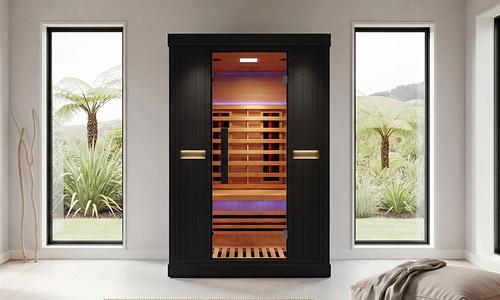 Nova Black Infrared Indoor Sauna - 1 Person #1