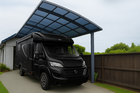 Caravan Cantilever Carport 8 x 3 x 3.5m #1