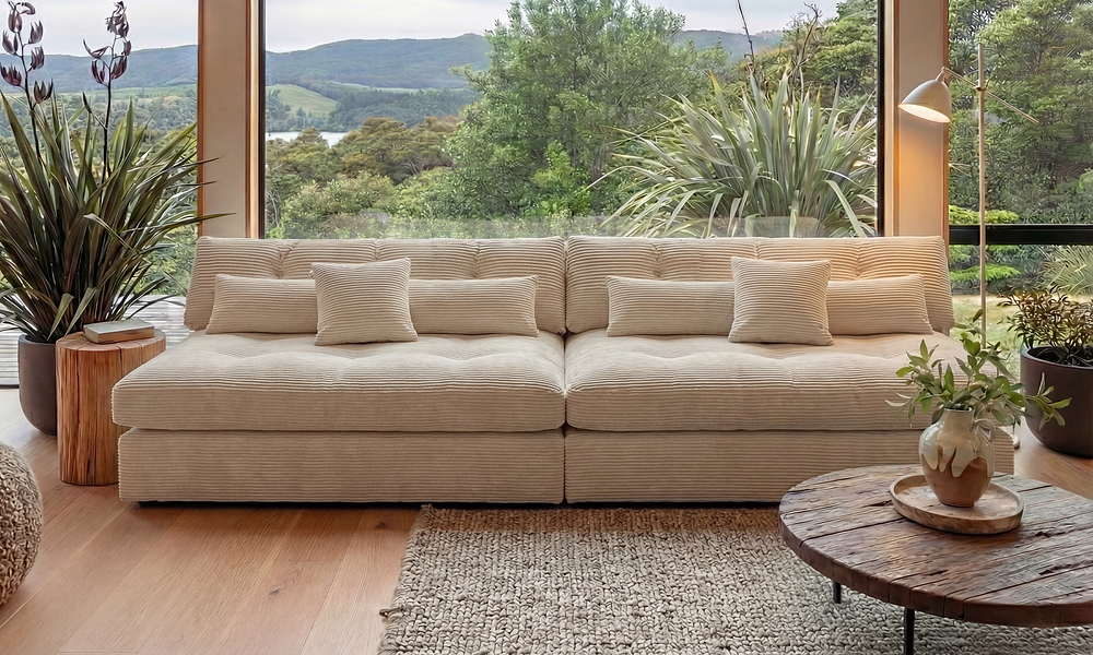 Asher Expandable 3 Seater Sofa - 10 Colours  #1