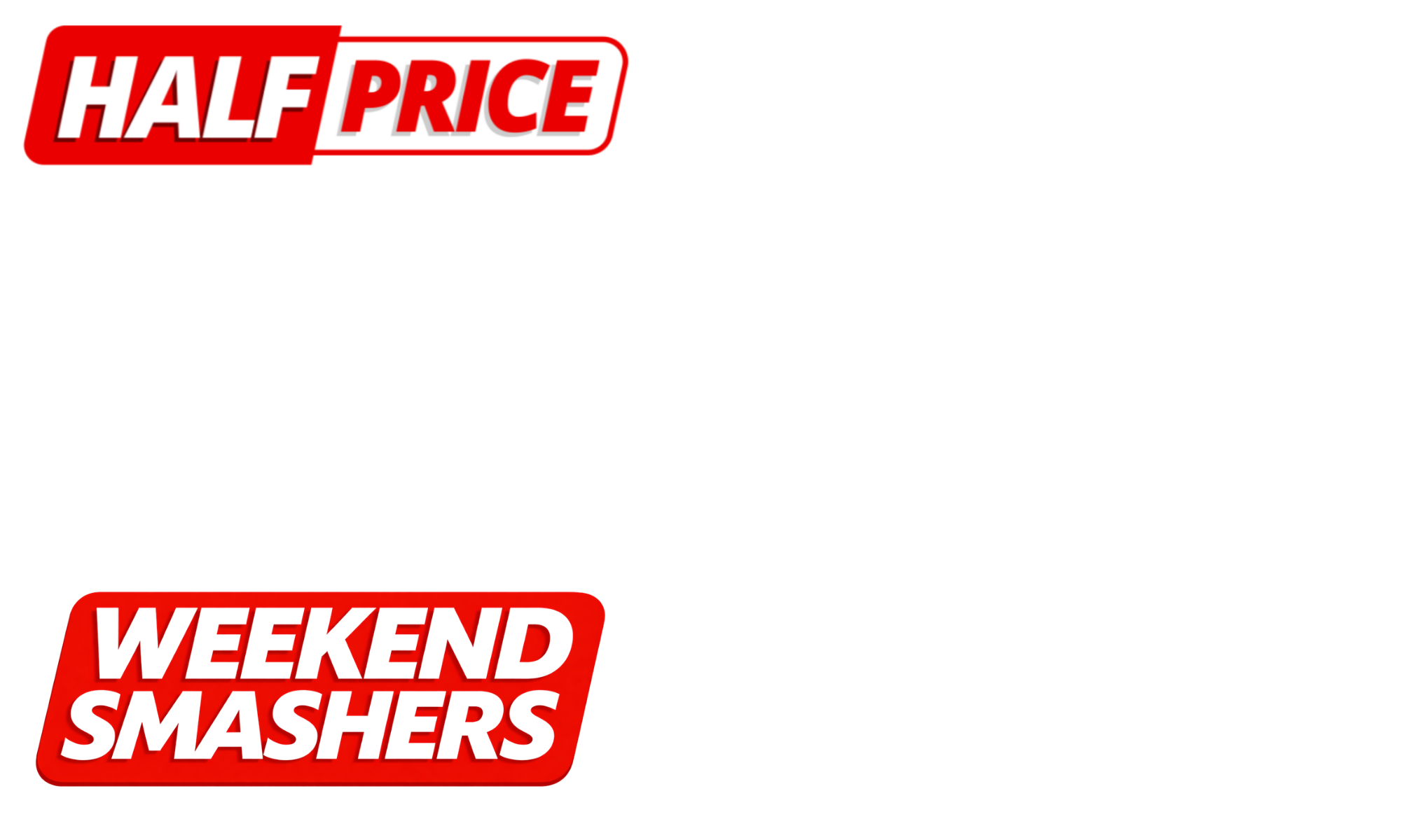 <strong>WEEKEND SMASHERS! </strong>Start the weekend off with savings across hanging chairs, nightstands &amp; more. <em>T&amp;Cs apply.</em>
