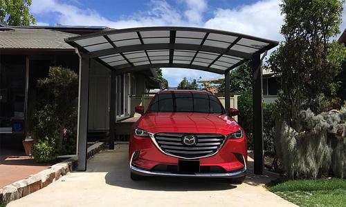 M-Shape Single Carport 5.5 x 3 x 3 - 3 Colours#56
