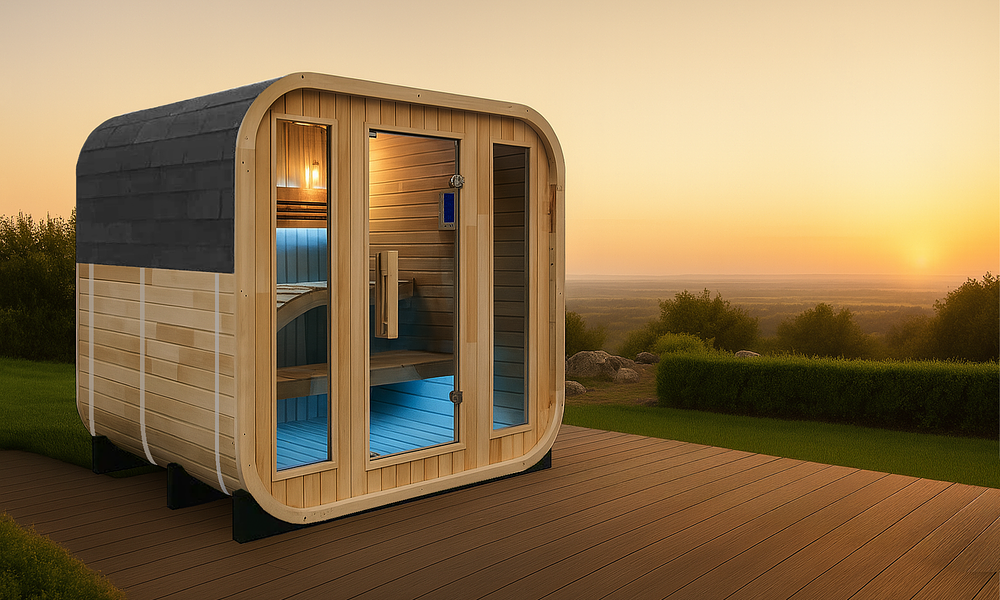Lusso 3-4 Person Outdoor Sauna #44