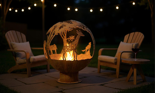 Corten Safari Fire Ball #10