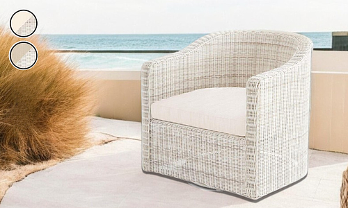 Hampshire Wicker Swivel Chair - Set of 2 #2