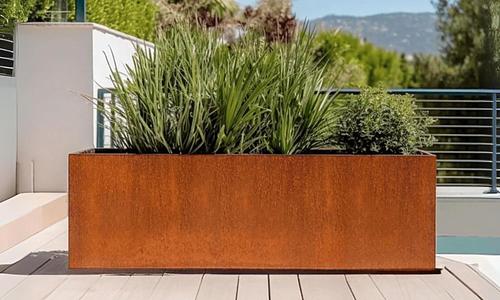 Hermes Corten Pot - 150cm #125