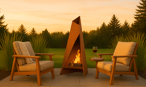 Franco Corten Fireplace #44