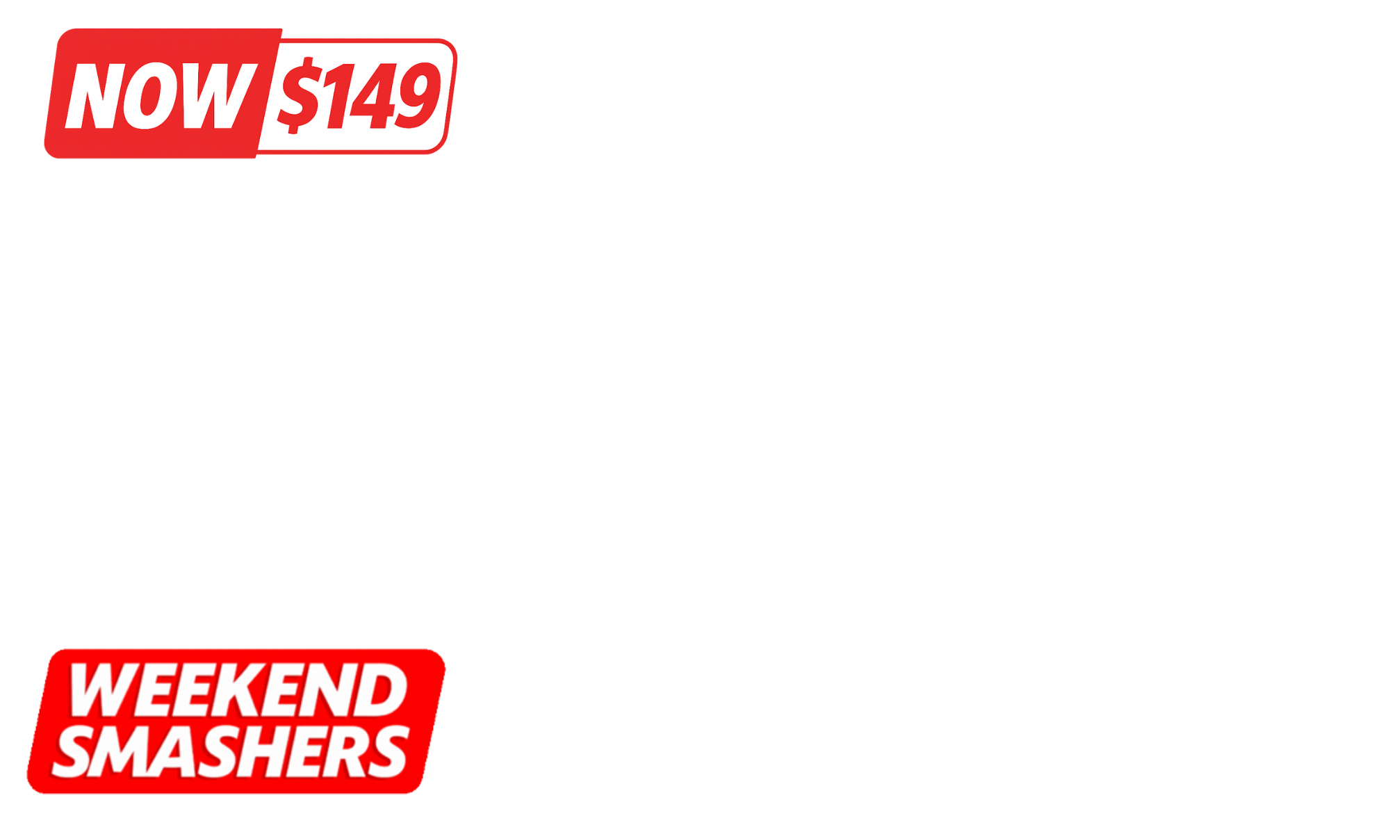 <p><strong> WEEKEND SMASHERS! </strong>We’ve gone full smash mode — save up to <strong>50% OFF</strong> selected Outdoor Fireplaces, Chairs, and more. <strong>Only 5 Days — ends Tuesday, 22nd July.</strong><span> T&Cs Apply.</span></p>