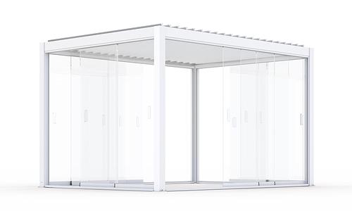 Luxe Louvre Frameless Glass Sliding Doors- FREESTANDING - 2 Sizes #350