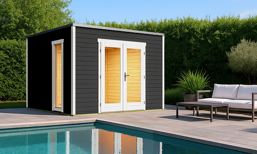 Palla Cabins - 300 x 300cm - Carbon Grey #183