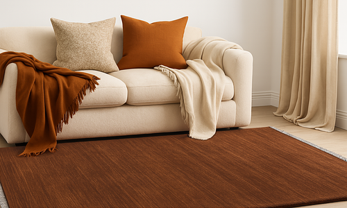 Sundara Hand Knotted NZ Wool Rugs - Burnt Sienna - 4 Sizes #3