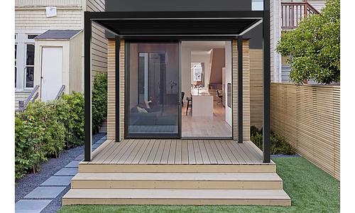 Aluminium Pergola 2.5m x 2.5m - Black Only #310