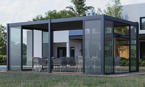 Luxe Louvre Framed Glass Sliding Doors - FREESTANDING - 2 Sizes #194