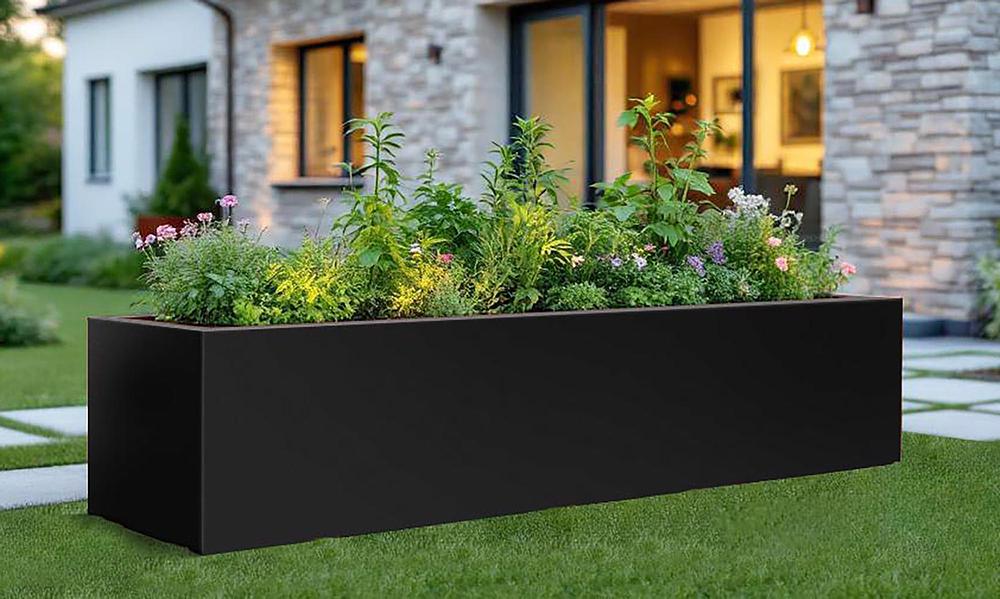 Vendura Black Square Rectangle Garden Beds - 2 sizes #109
