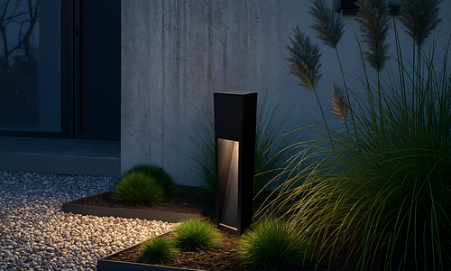 Pillar LED Solar Light - Black, All Sizes #59