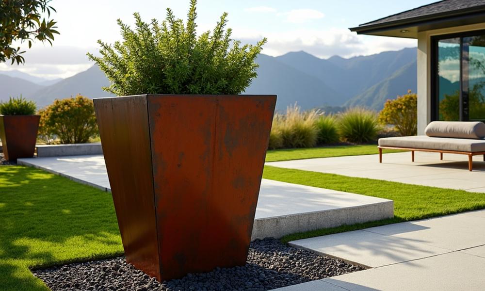 Apollo Corten Tall Pot - 3 Sizes #103
