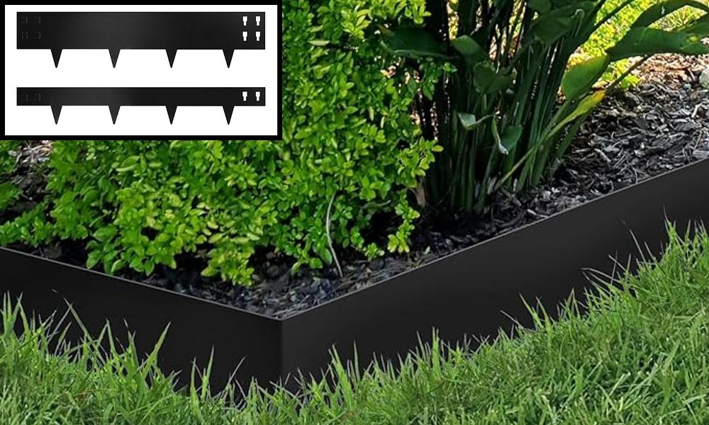 Baltic Black Garden Edging - 6 Pack , 80mm #255