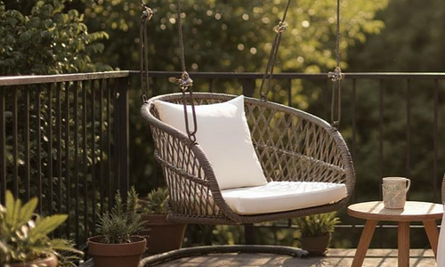 Antheia Single Swing Chair - Dark Grey #101