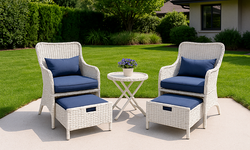 Hamptons 5 Piece Patio Set #1