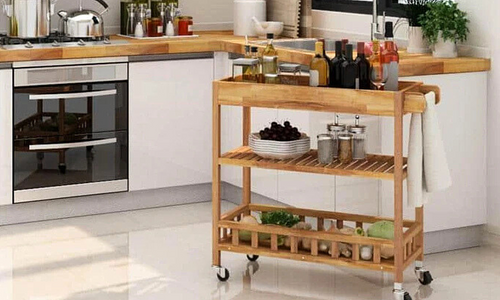 Holger Kitchen Cart with Tray - 4 Colours #1