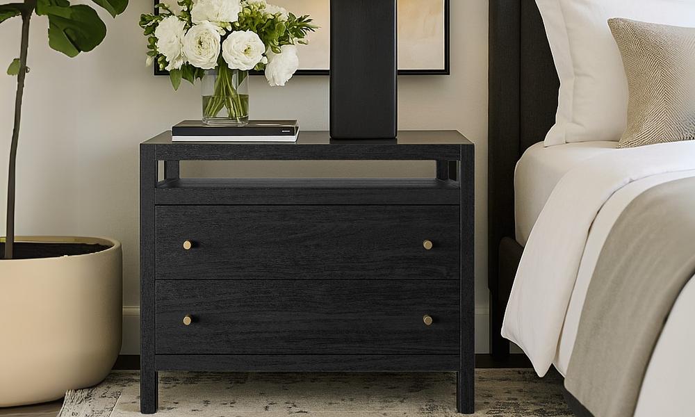 Demi Nightstand - Black Charcoal #74