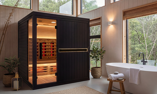 Nova Black Infrared Indoor Sauna - 3/4 person #1