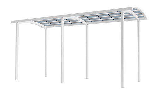 Caravan M-Shape Carport 8 x 3 x 3.5m