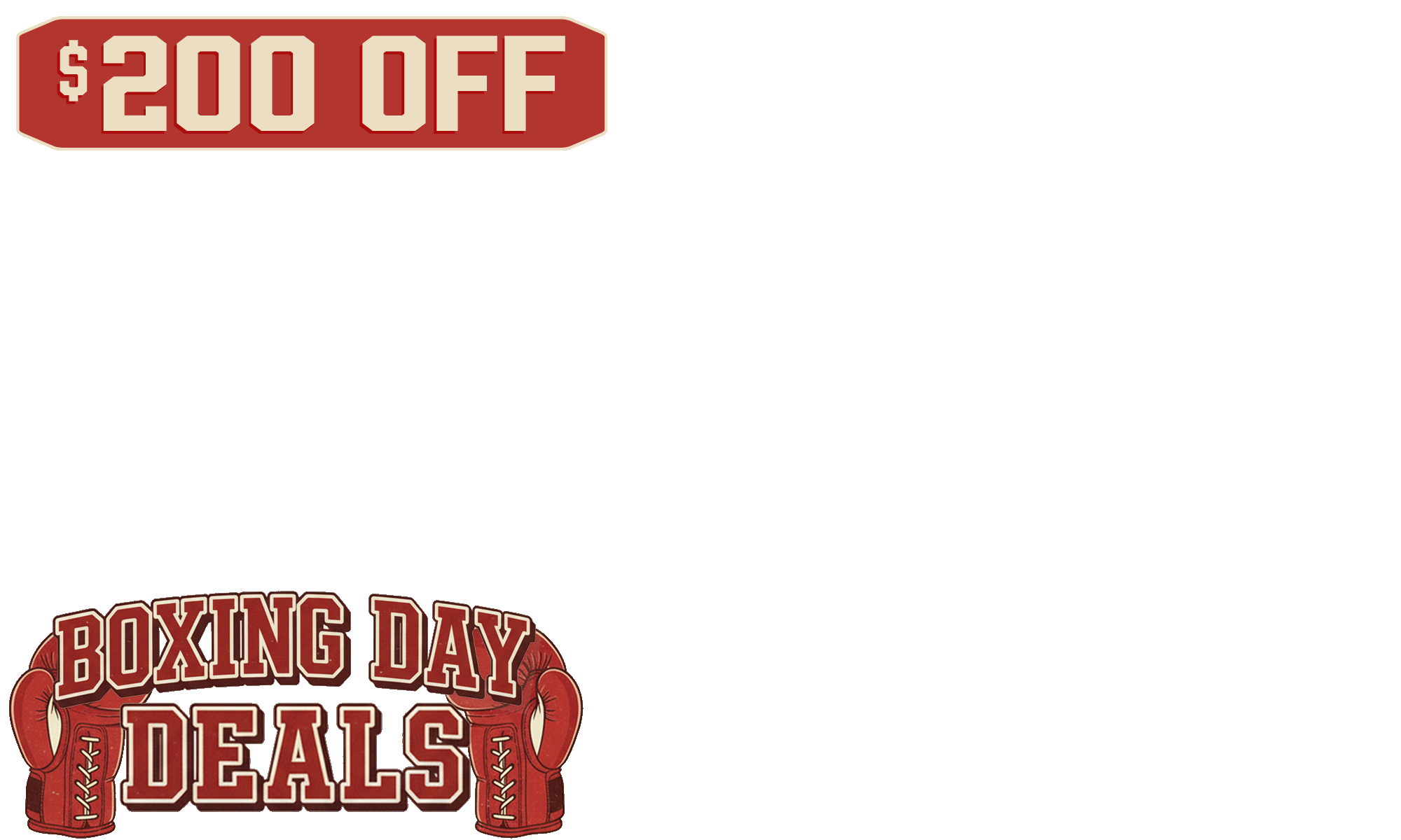 <b>🥊🔥 Boxing Day Deals are here</b>. Big hits on prices.<strong>Take $200 off our Hanoi Egg Chairs. </strong><i><span>T</span>'s &amp; C's Apply.</i>