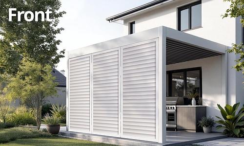 Luxe Louvre Wall-Mounted Panel - FRONT/ INFILL SIDE #1087