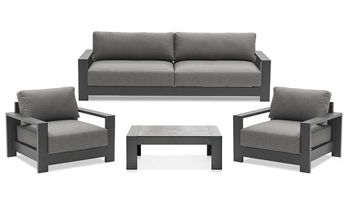 Gio 5-Seater Sofa Set - Anthracite #42
