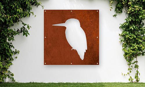 Iconic Corten NZ Wall Art - Kingfisher (4 Sizes)#78