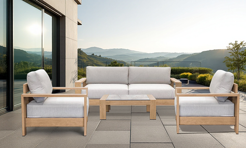 Gio 5-Seater Sofa Set - Oak Look #17