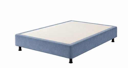 Sutton Velvet Bed Base Only - KS, Steel Blue #25