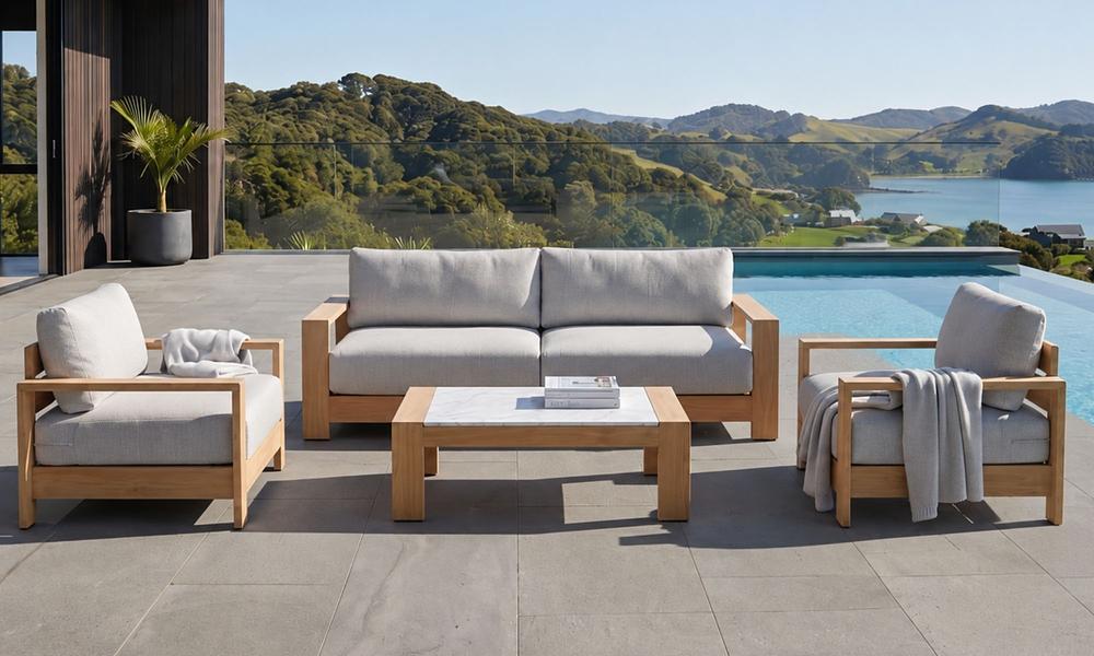 Gio 5-Seater Sofa Set - Oak-Look #122