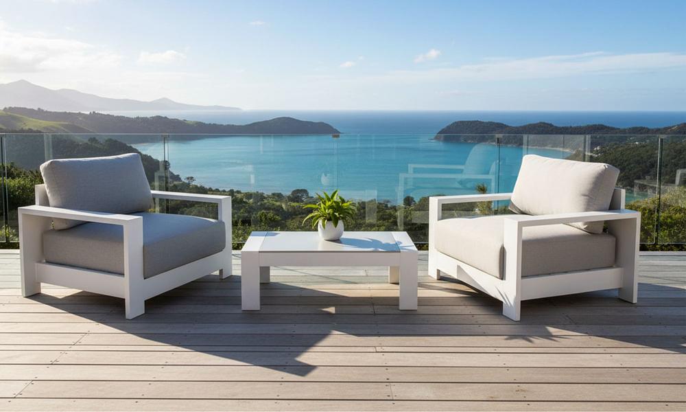 Gio 2 Seater Outdoor Set  - White #42