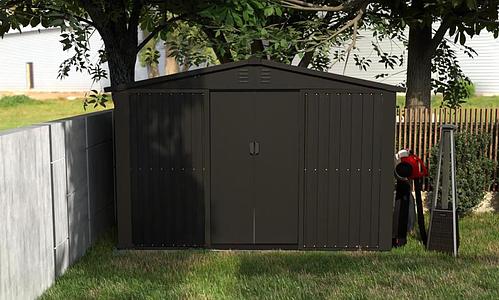 Weather-All Garden Storage Shed 2.4 x 1.8m (Sliding Doors) #105
