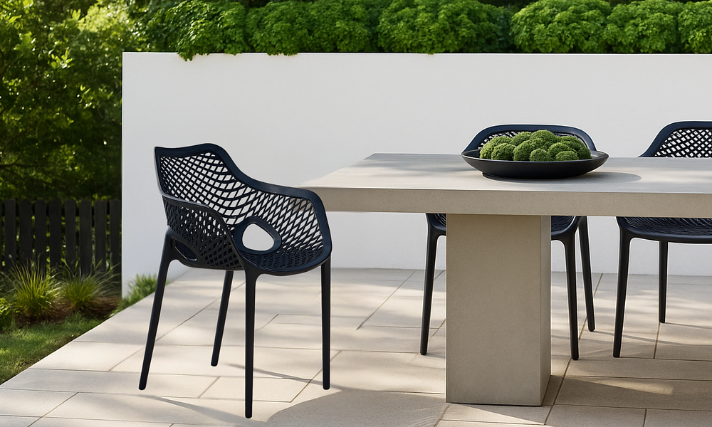 Verve Outdoor Chair - Matte Black #188