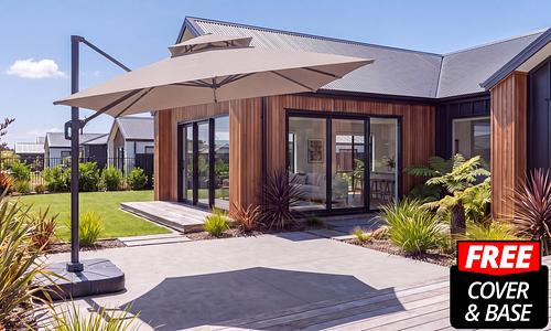 Lume Cantilever Umbrella - Taupe #98