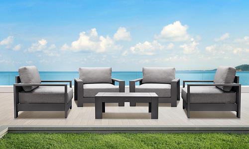 Gio 4 Single Chair Outdoor Set