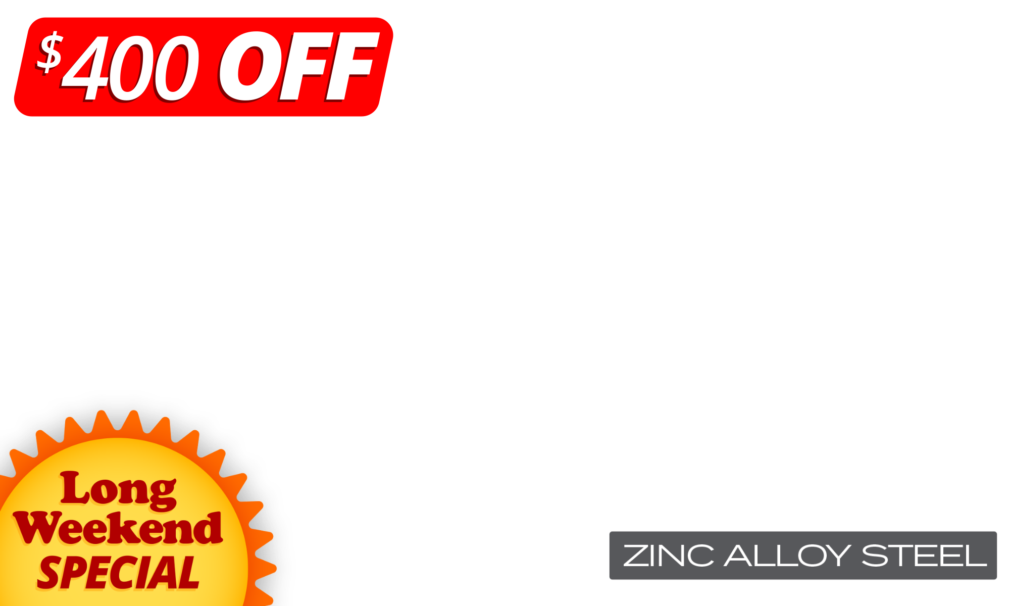 <span>Protect your investment for less.<b> </b></span><span><b>Get $400 off Elements Carports and cover it properly. </b></span><span>Strong, sharp, and looks as good as it performs. Ends Monday. T's &amp;C's Apply. </span>