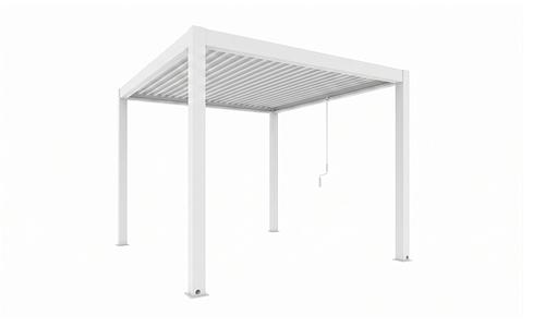 Luxe Louvres 3 x 3m Freestanding - White/White #123
