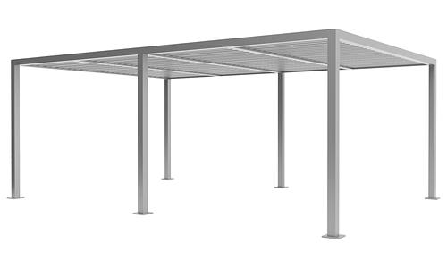 Aluminium Pergola 5.7m x 3.9m - Grey #768