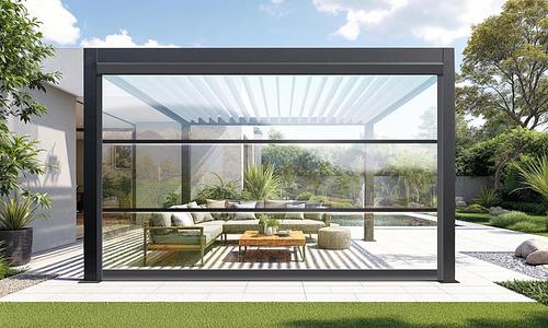 Luxe Louvre Premium Drop Down Screen - FREESTANDING #233