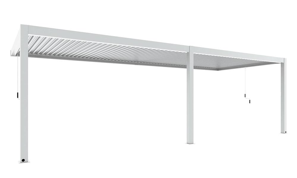 Luxe Louvres 8 x 3m Wall Mounted -White/White (FS) #121