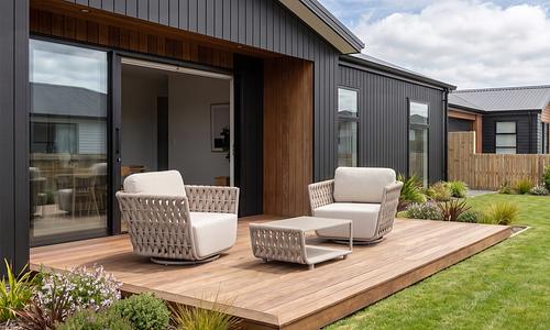 Dreamweaver Swivel Armchair Set - Greige #19