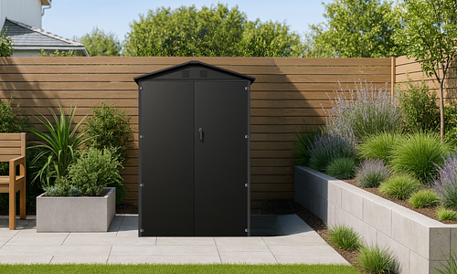 Weather-All Garden Storage Shed 1.25 x 0.8 m (Swing Doors) #89