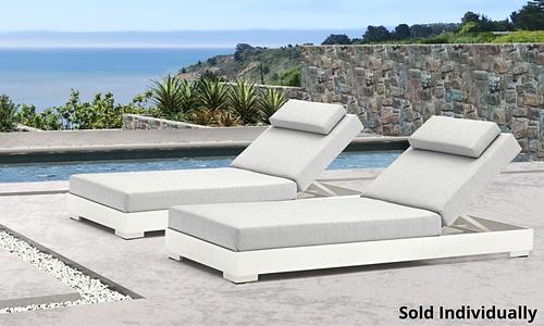 Gio Sun Lounger - White #141