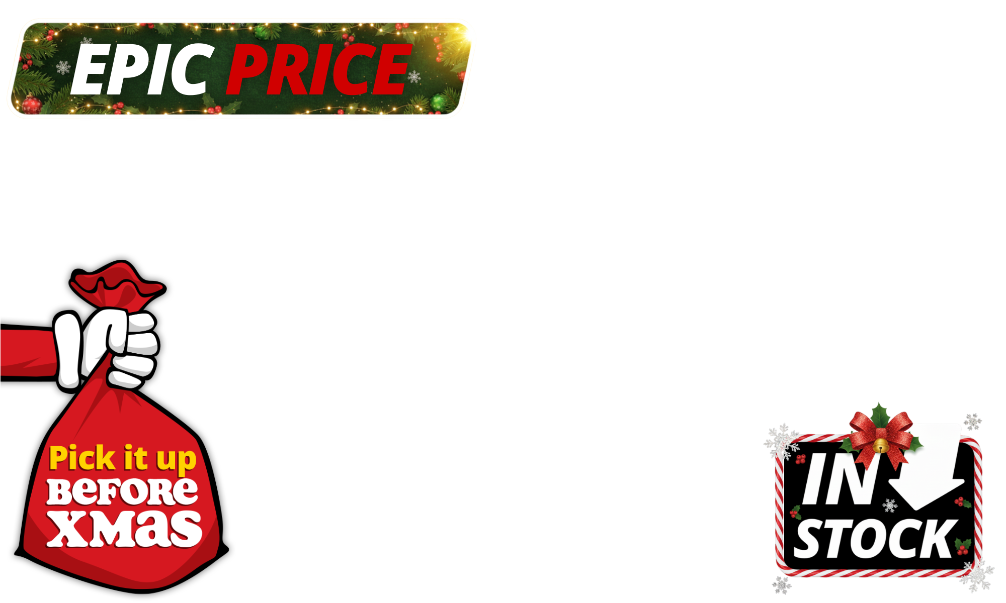 If it’s not under the tree yet… don’t panic. We’ve got it <b>IN STOCK NOW </b>and <b>ready for Christmas pick-up. </b>Last-minute legends, this one’s for you 🎄😉