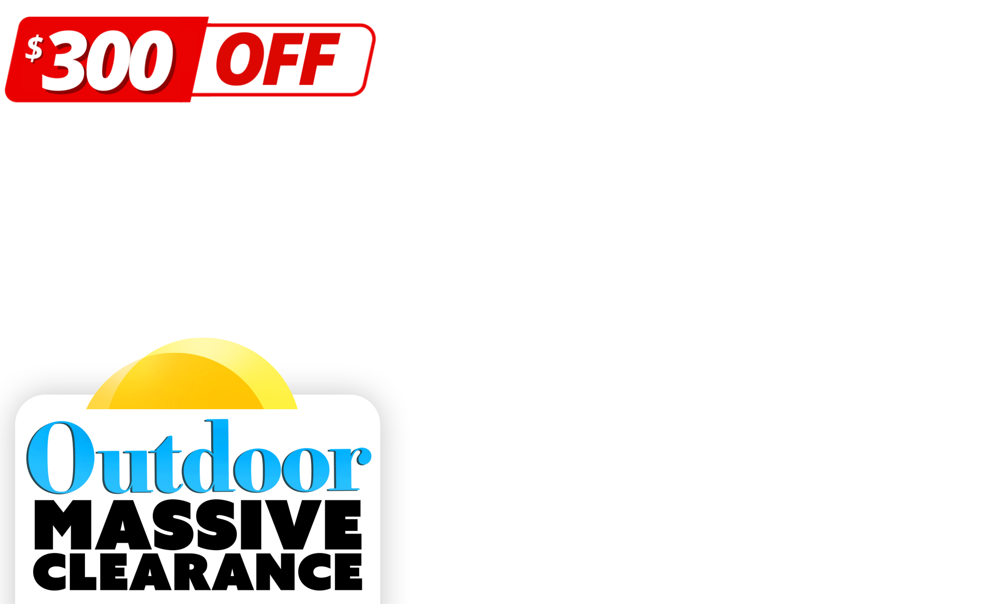 <b>IN-STOCK & READY TO SHIP! - We've Slashed Prices Up To $1000 OFF </b>- Snap Up These Outdoor Clearance Deals At Some Of The Lowest Prices We've Ever Done! - Ends Tuesday 13th May!